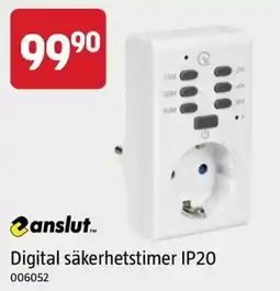 Jula Anslut digital säkerhetstimer IP20 erbjuda