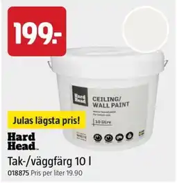 Jula Hard Head tak-/väggfärg erbjuda