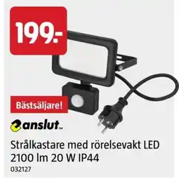 Jula anslut strålkastare med rörelsevakt led erbjuda