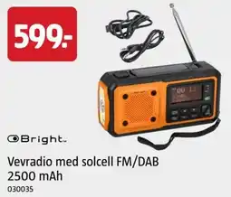Jula Bright vevradio med solcell fm/dab erbjuda