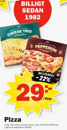 Pekås Coop pizza erbjuda