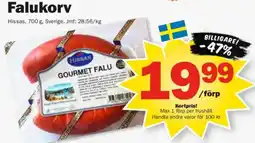 Pekås Hissas falukorv erbjuda