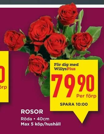 Willys Rosor erbjuda