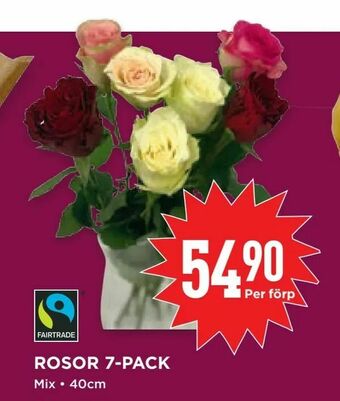 Willys Rosor 7-pack erbjuda
