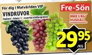 VINDRUVOR, Medlemspris