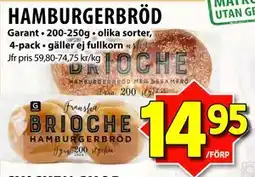 Matvärlden Tensta HAMBURGERBRÖD erbjuda