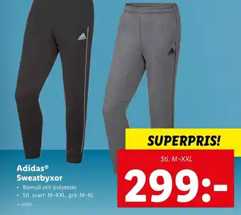 Lidl Adidas Sweatbyxor erbjuda