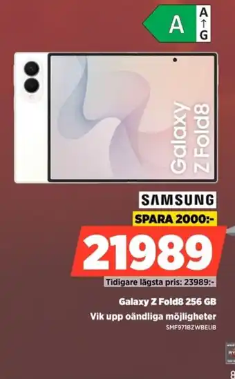 Power Samsung galaxy z fold8 erbjuda