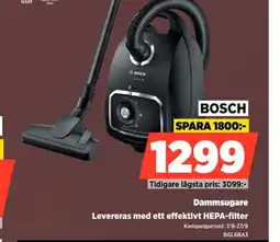 Power Bosch dammsugare erbjuda