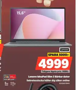 Power Lenovo IdeaPad Slim 3 Bärbar dator erbjuda