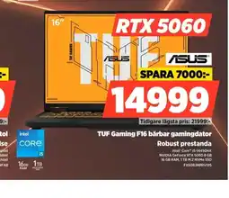 Power Asus TUF Gaming F16 bärbar gamingdator erbjuda