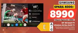 Power Samsung 65" 4K Smart TV Ultratunn 4K Neo QLED TV erbjuda