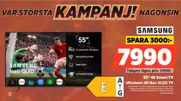 Power Samsung 55" 4K Smart TV Ultratunn 4K Neo QLED TV erbjuda