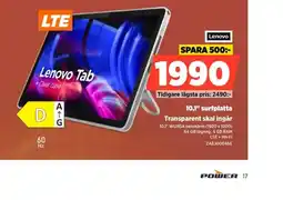 Power Lenovo Tab erbjuda