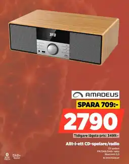 Power Amadeus Allt-i-ett CD-spelare/radio erbjuda