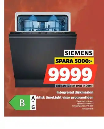 Power Siemens integrerad diskmaskin erbjuda
