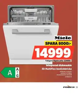Power Miele integrerad diskmaskin erbjuda