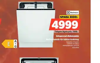 Power Electrolux integrerad diskmaskin erbjuda