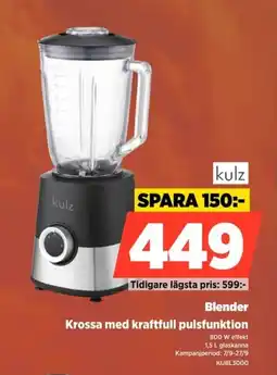 Power kulz blender erbjuda