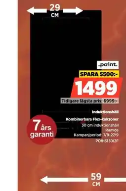 Power Point induktionshäll erbjuda