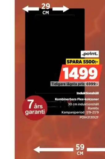 Power Point induktionshäll erbjuda