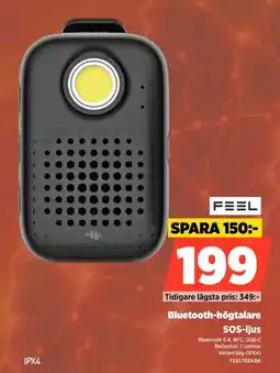 Power Feel bluetooth-högtalare sos-ijus erbjuda