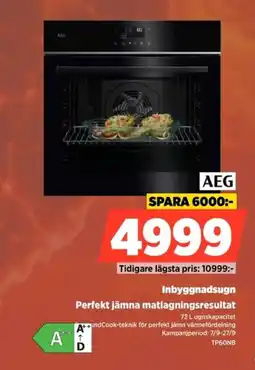 Power Aeg inbyggnadsugn erbjuda