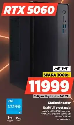 Power acer stationär dator erbjuda