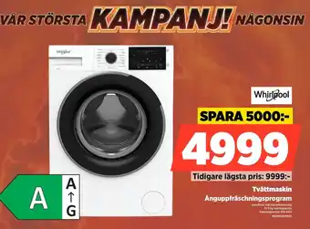 Power Whirlpool Tvättmaskin erbjuda