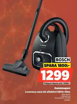 Power Bosch dammsugare erbjuda