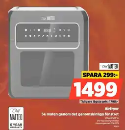 Power Chef Matteo Airfryer erbjuda