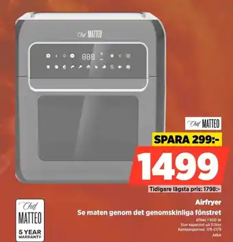 Power Chef Matteo Airfryer erbjuda