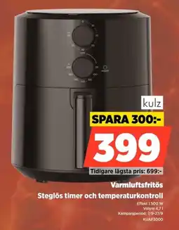 Power kulz varmluftsfrītös erbjuda