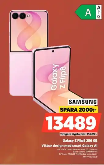 Power Samsung galaxy z flip8 erbjuda