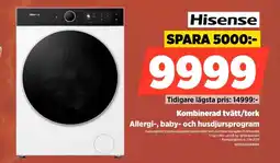 Power Hisense kombinerad tvätt/tork erbjuda