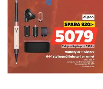 Power Dyson Multistyler + hårtork erbjuda