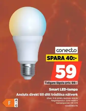 Conecto smart led-lampa