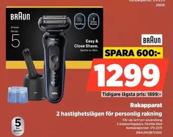 Power Braun rakapparat erbjuda