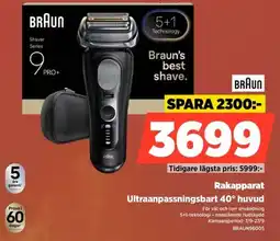 Power Braun rakapparat ultraanpassningsbart 40° huvud erbjuda