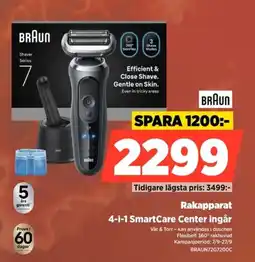 Power Braun rakapparat 4-i-1 smartcare center erbjuda