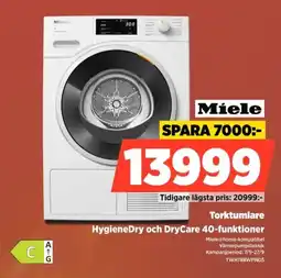 Power Miele Torktumlare erbjuda