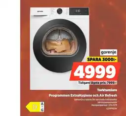 Power gorenje torktumlare erbjuda