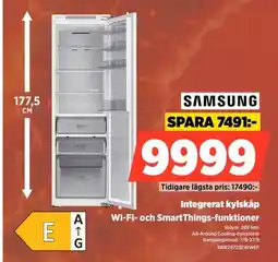 Power Samsung integrerat kylskåp erbjuda