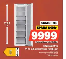 Power Samsung integrerad frys erbjuda