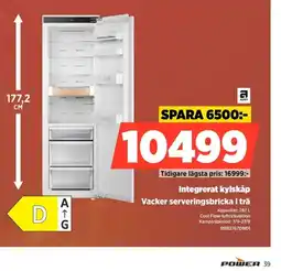 Power Asko integrerat kylskåp erbjuda