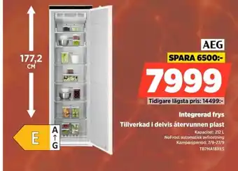 Power Aeg integrerad frys erbjuda