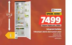 Power Electrolux integrerat kylskåp erbjuda