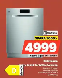 Power Electrolux Diskmaskin erbjuda