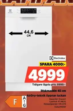 Power Electrolux diskmaskin 45 cm erbjuda