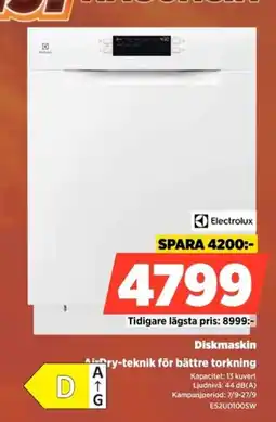 Power Electrolux Diskmaskin erbjuda